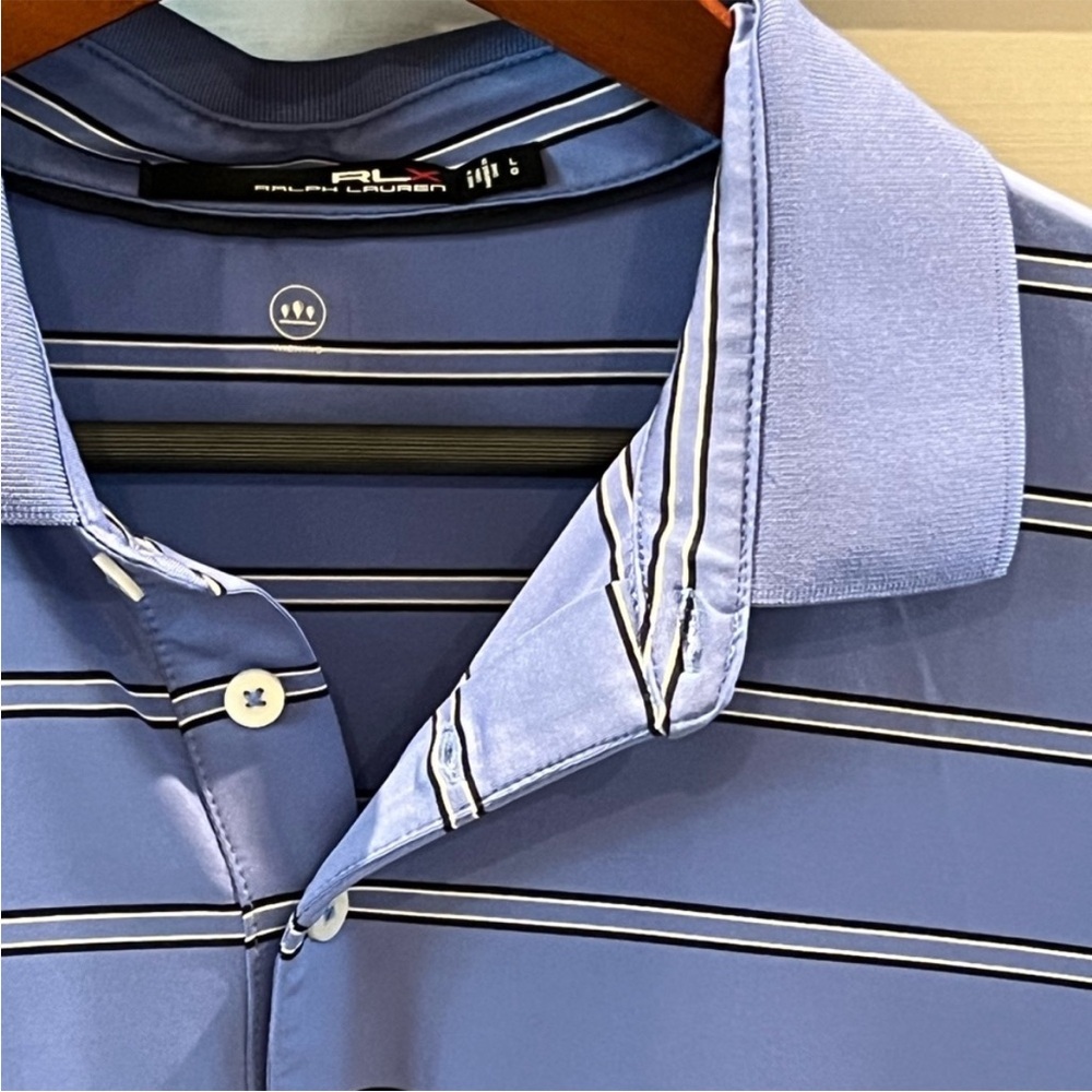 Ralph Lauren RLX Jersey Polo Shirt Carnoustie Gray quarter zip Size large - Picture 12 of 12
